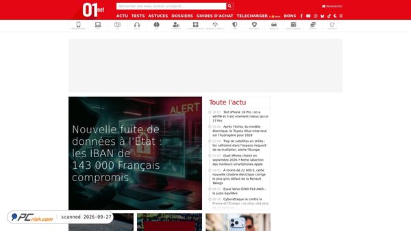 01net.com screenshot