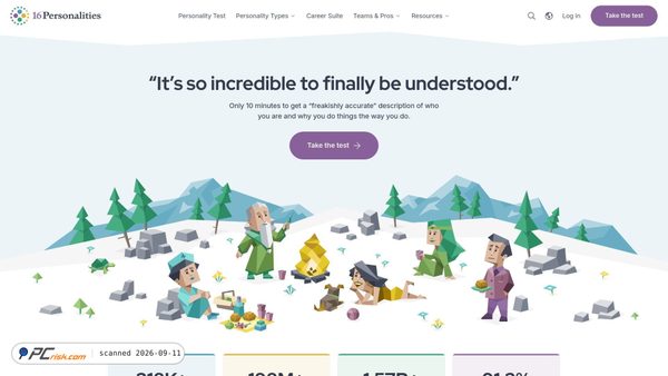 16personalities.com screenshot
