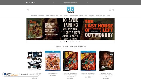 88-films.myshopify.com screenshot