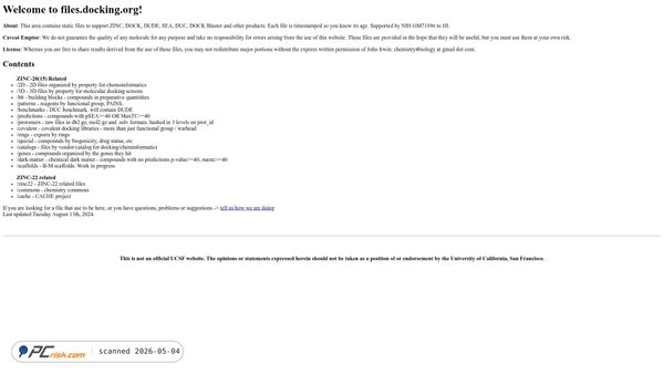 ab3.docking.org screenshot