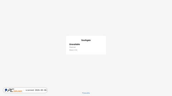 account.southgateglobal.com screenshot