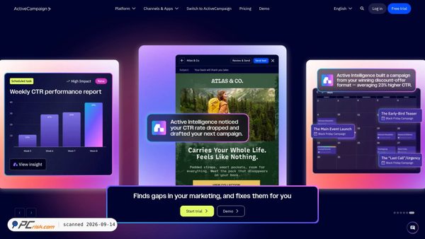activehosted.com screenshot