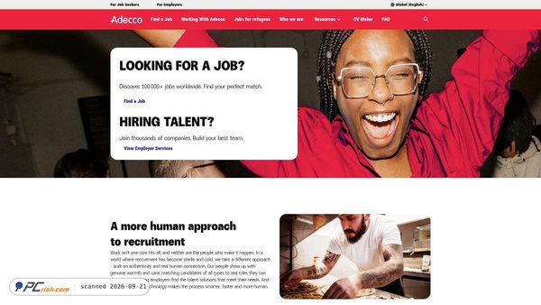adecco.com screenshot