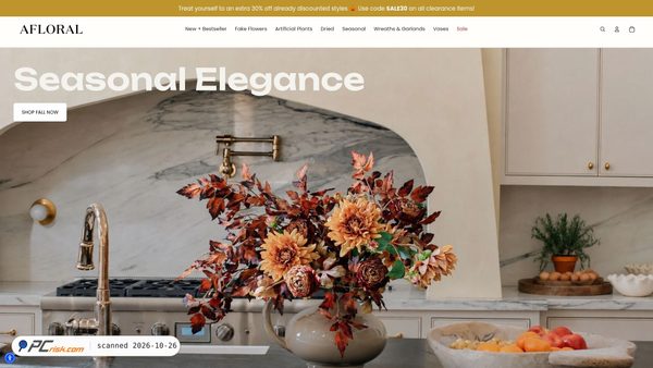 afloral.com screenshot