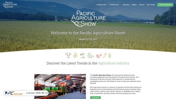 agricultureshow.net screenshot