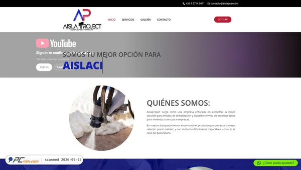 aislaproject.cl screenshot