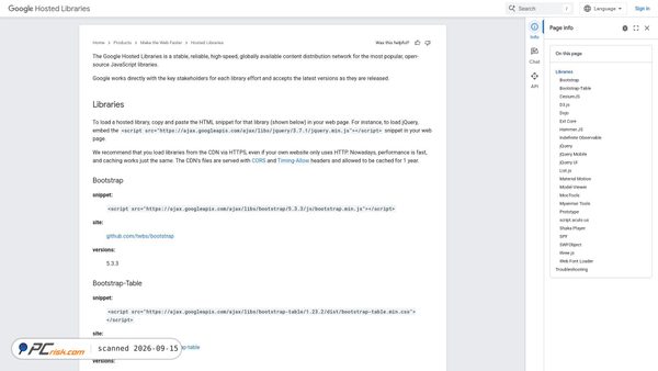 ajax.googleapis.com screenshot