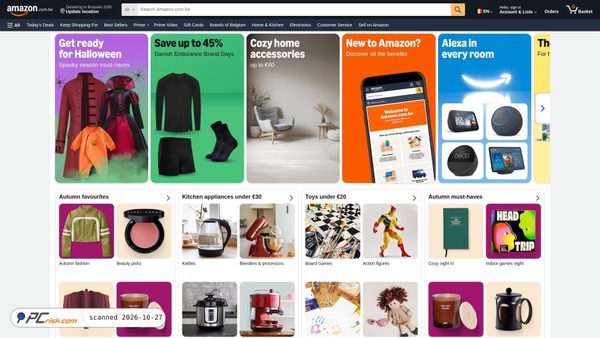 amazon.com.be screenshot