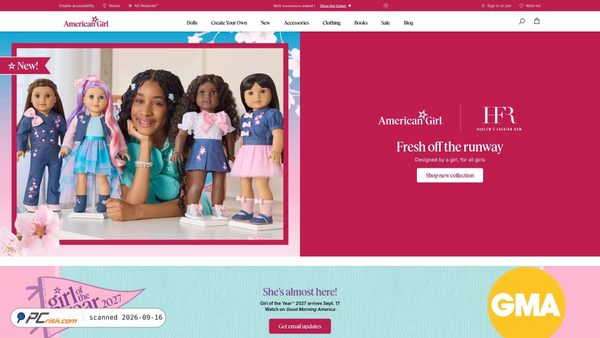 americangirl.com screenshot