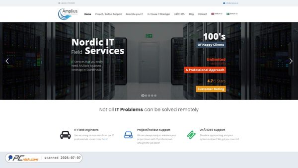amplius.se screenshot