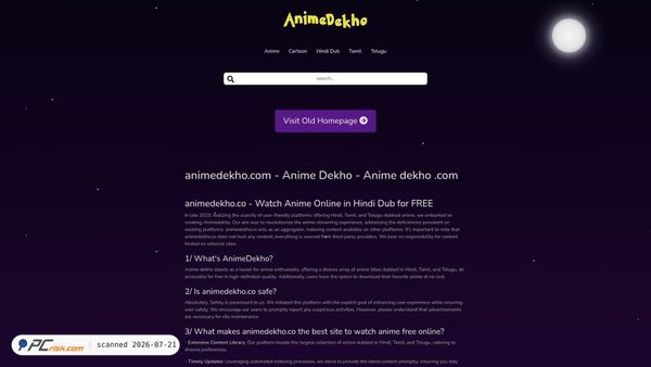 animedekho.app screenshot