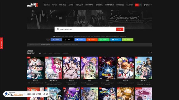animesuge.cz screenshot