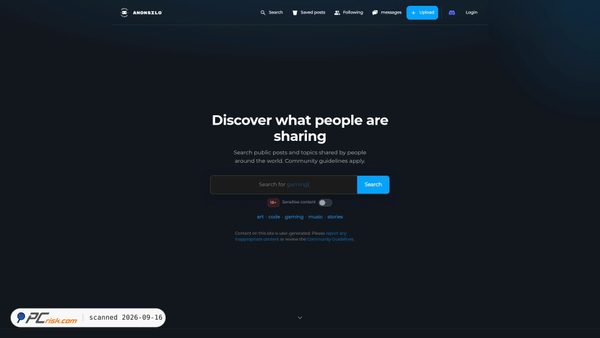 anonsilo.com screenshot