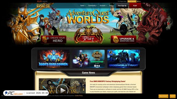 aq.com screenshot