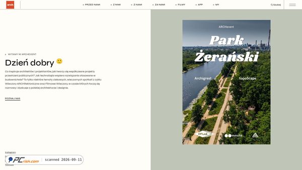 archevent.pl screenshot
