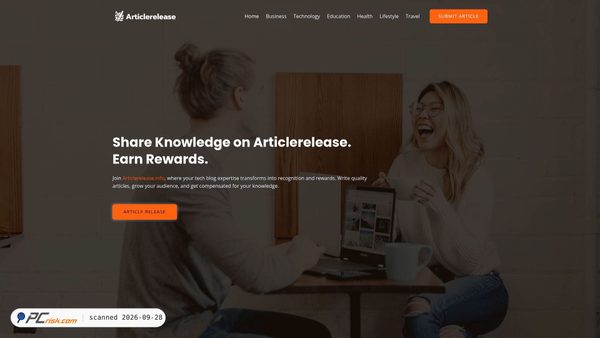 articlerelease.info screenshot