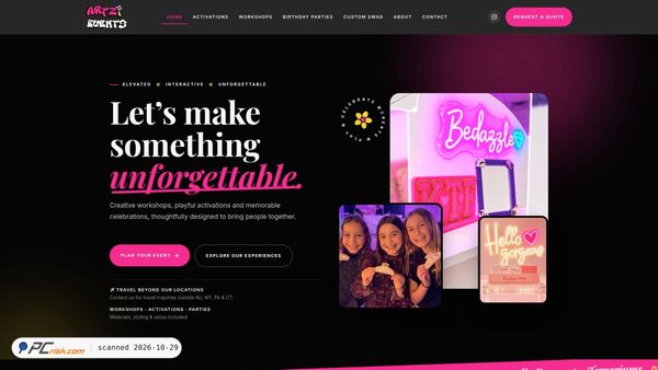 artzievents.com screenshot