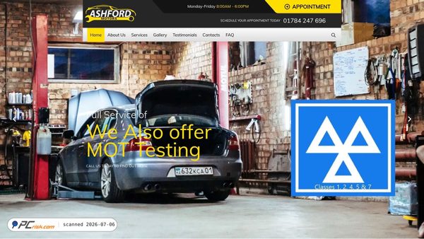 ashfordmotors.com screenshot