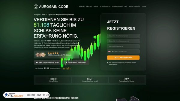 aurogaincode.de screenshot
