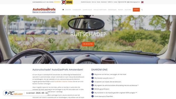 autoglasprofs.nl screenshot