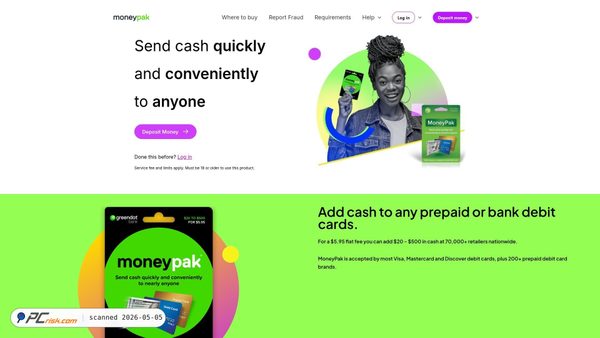 bank-moneypak.com screenshot