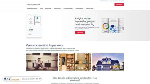 bankofamericanonline.com screenshot