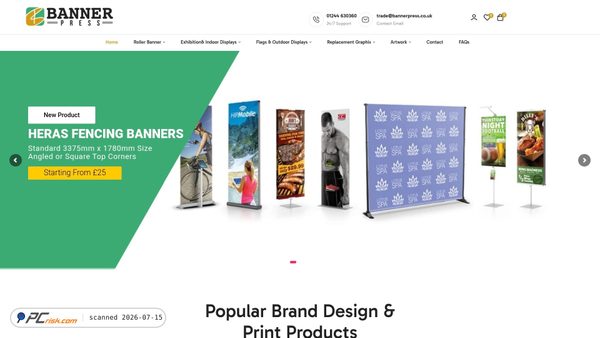 bannerpress.co.uk screenshot