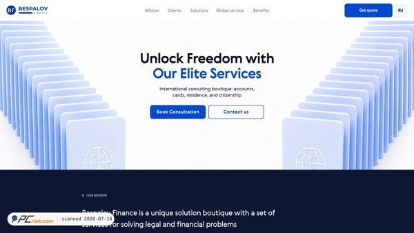 bespalov-finance.com screenshot