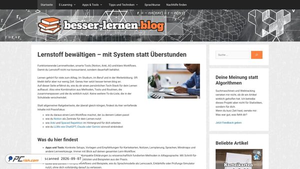 besser-lernen.blog screenshot