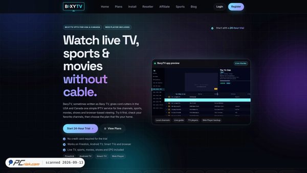 bexytv.com screenshot