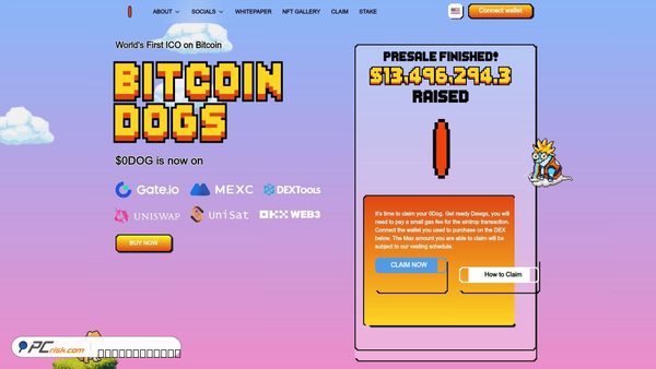 bitcoindogs-claims.pages.dev screenshot