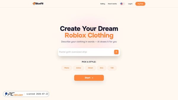 bloxfit.ai screenshot