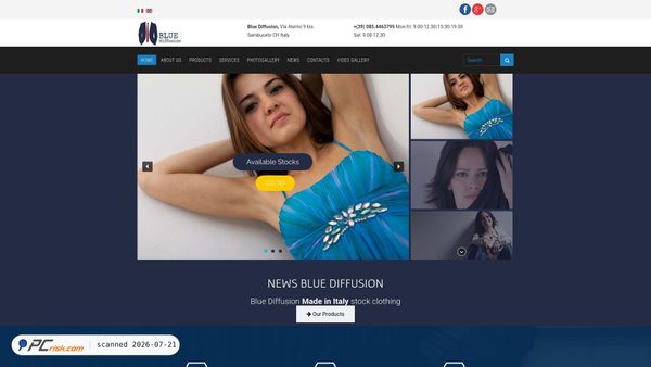 bluediffusion.it screenshot