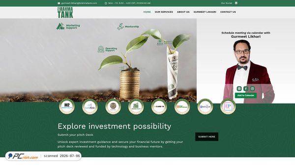 brahmatank.com screenshot