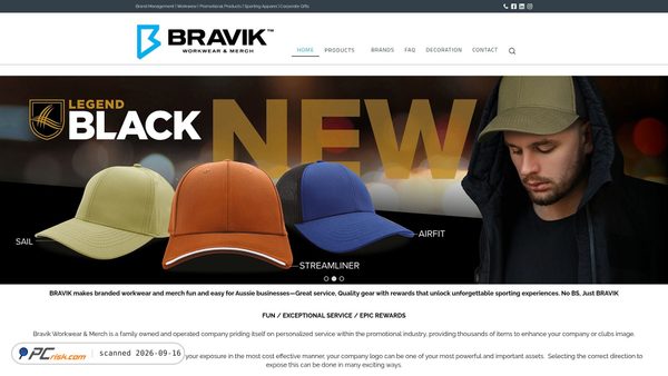 bravik.com.au screenshot