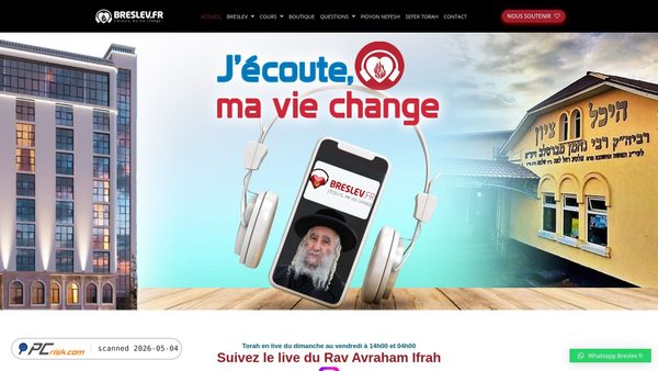 breslev.fr screenshot