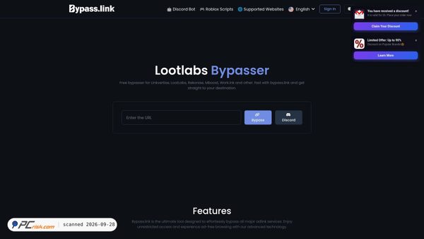 bypass.link screenshot