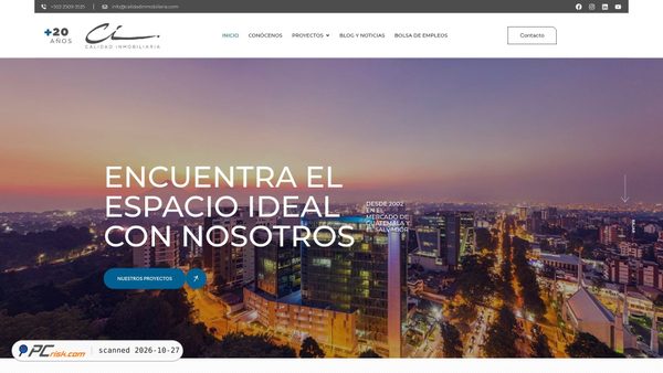 calidadinmobiliaria.com screenshot