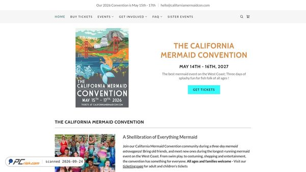 californiamermaidcon.com screenshot