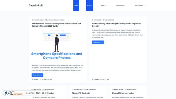 captaindroid.com screenshot