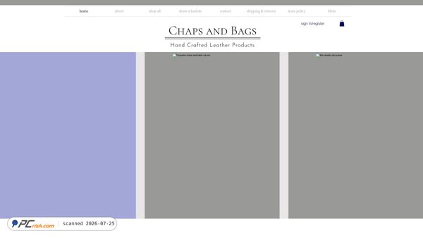 chapsandbags.com screenshot