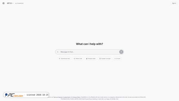 chatwithai.app screenshot