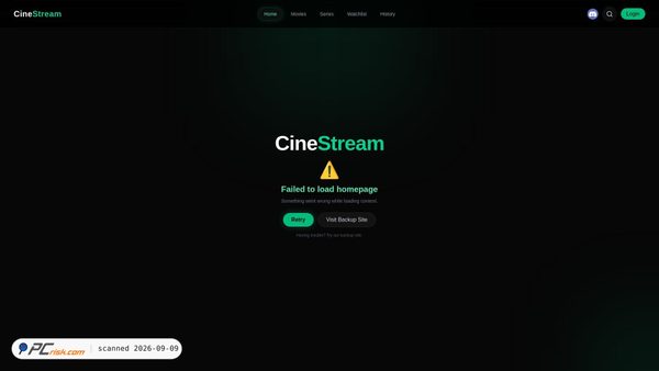 cinestream.kje.us screenshot