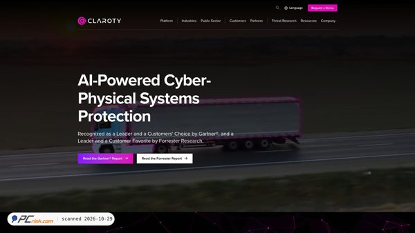 claroty.com screenshot