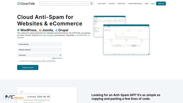 cleantalk.org screenshot