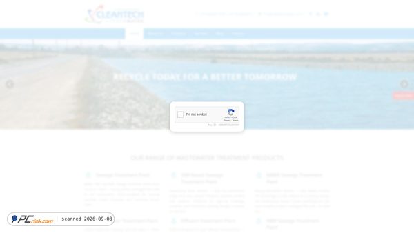 cleantechwater.co.in screenshot