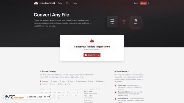 cloudconvert.com screenshot