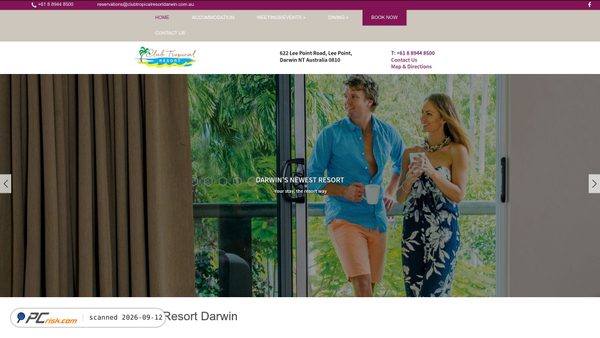 clubtropicalresortdarwin.com.au screenshot