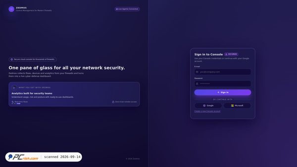 console.zedmos.com screenshot
