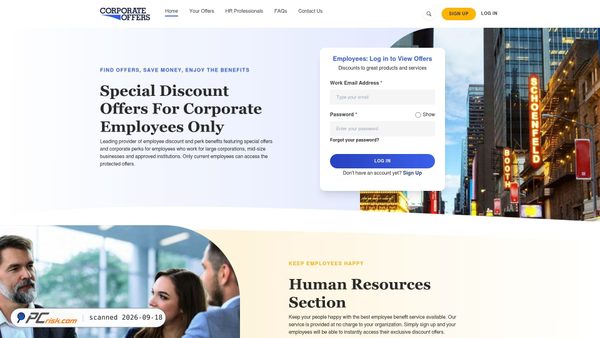 corporateoffers.in screenshot